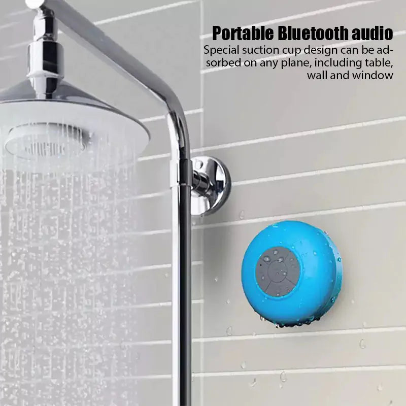 Mini Bluetooth Speaker Portable Waterproof Wireless Handsfree Speakers for Showers Bathroom Sucker Bluetooth Speaker Sound Box