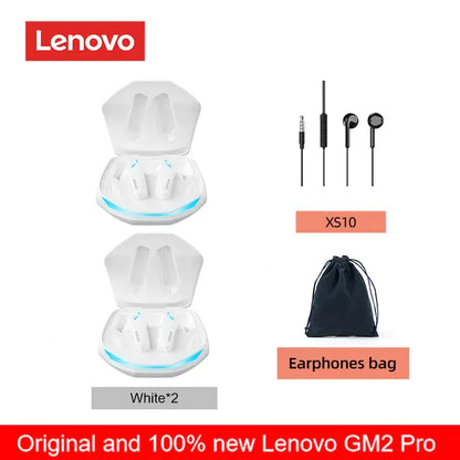 Original Lenovo GM2 Pro 5.3 Earphone Bluetooth Wireless Earbuds Low Latency Headphones HD Call Dual Mode Gaming Headset With Mic